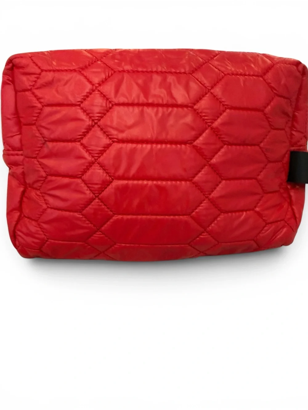 Pretty Aimee Kestenberg Red Puffer Quilted Cosmetic Bag